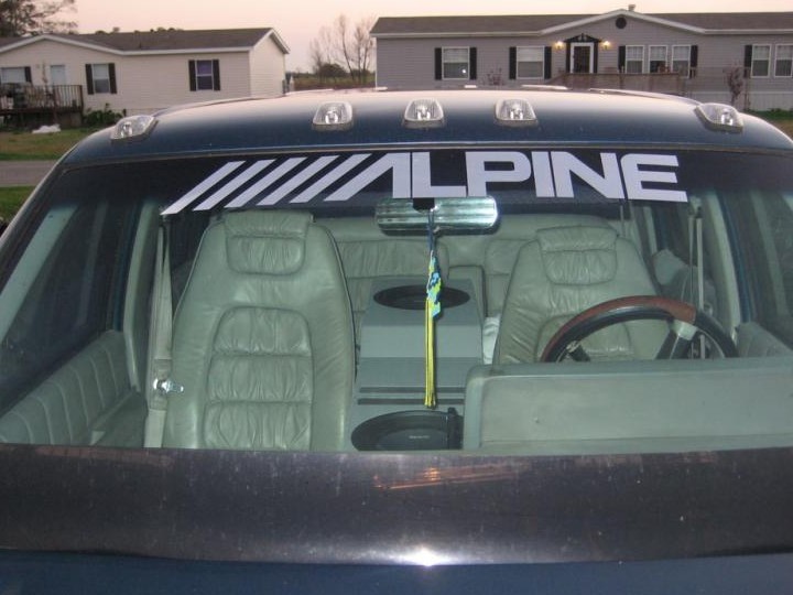 1x compatible Alpine Stereo Audio Deck Vinyl Die Cut Car Truck Window Decal