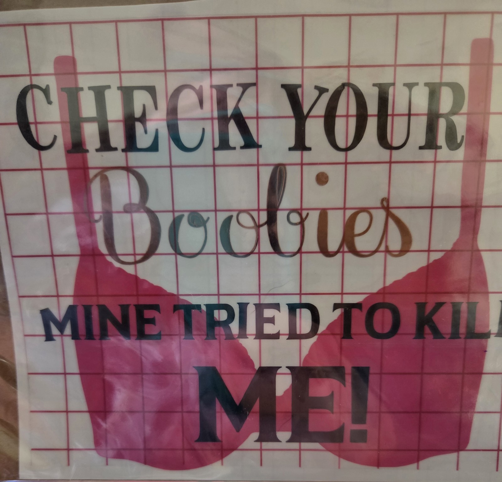 Various Breast Cancer Vehicle Glass or Mirror Decals/Handmade By UpNort'Sisters