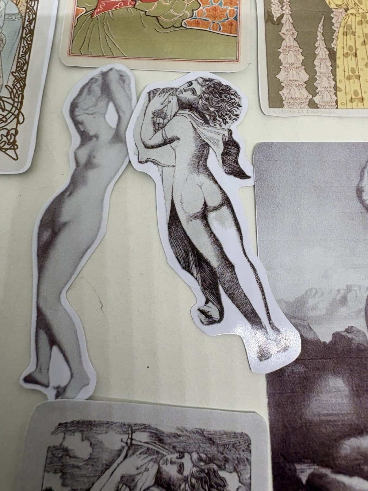 Vintage Style Sticker Set Art Deco Vintage Beautiful Women In Art History #Mood