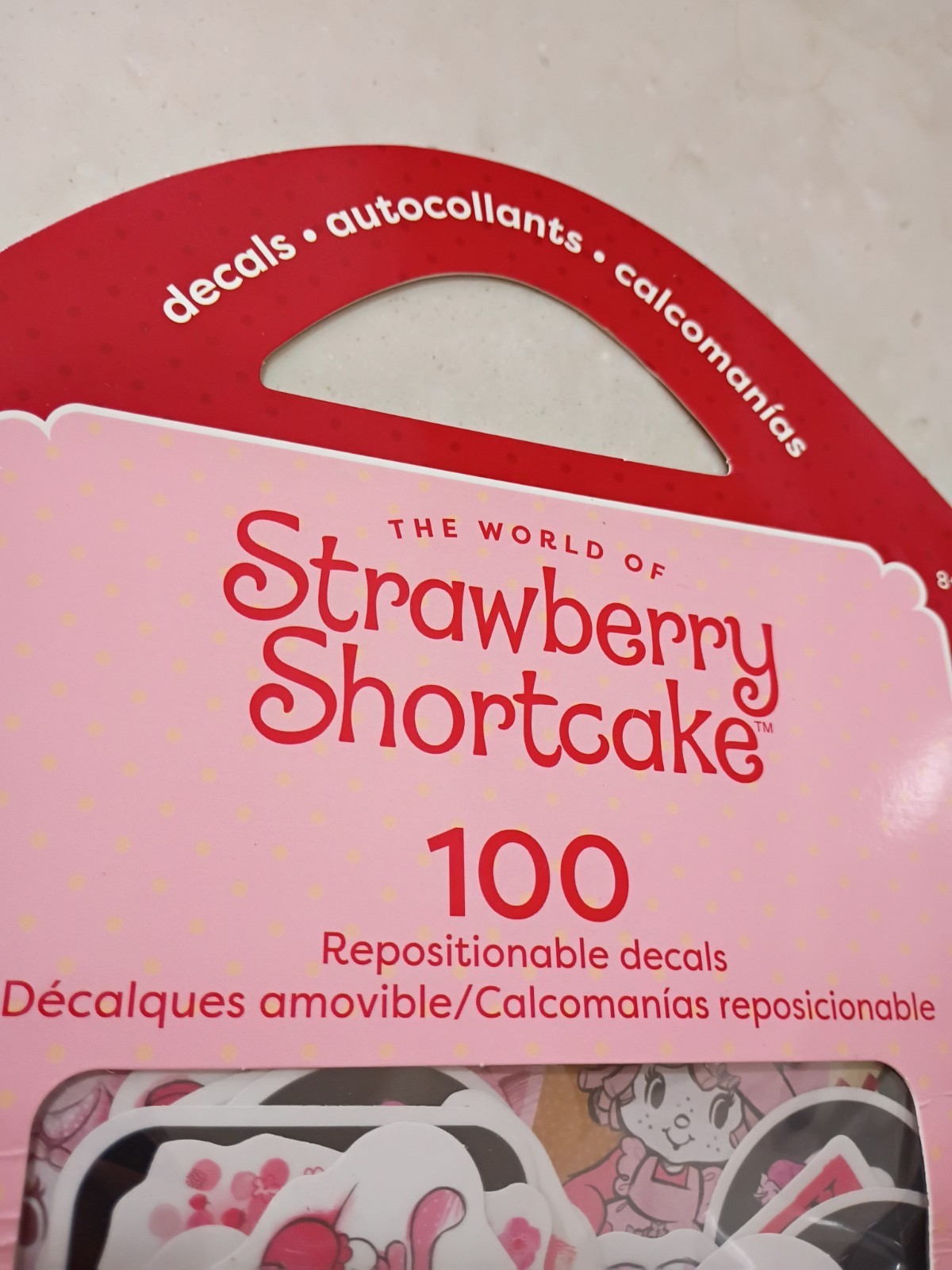 Strawberry Shortcake Repositionable Decals 100 Count Pack