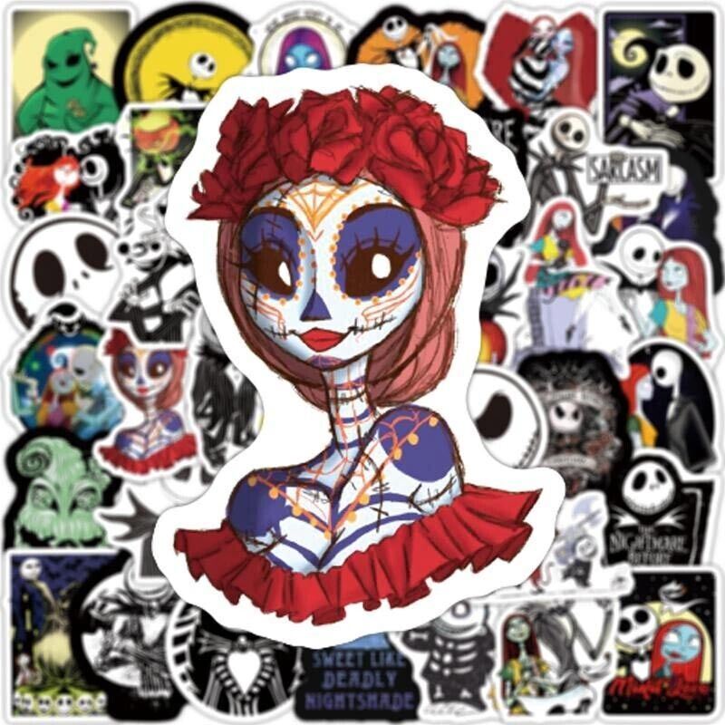 The NIGHTMARE Before CHRISTMAS VINYL Stickers [E] JACK SKELLINGTON ~ WATERPROOF