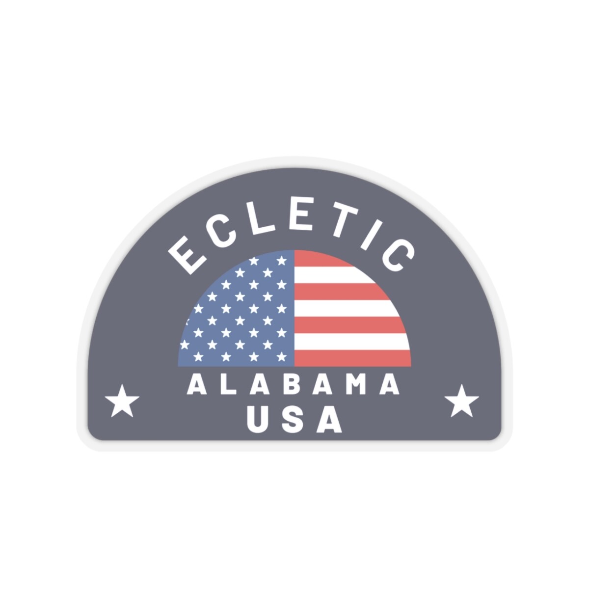 Eclectic, Alabama – Kiss-Cut Stickers