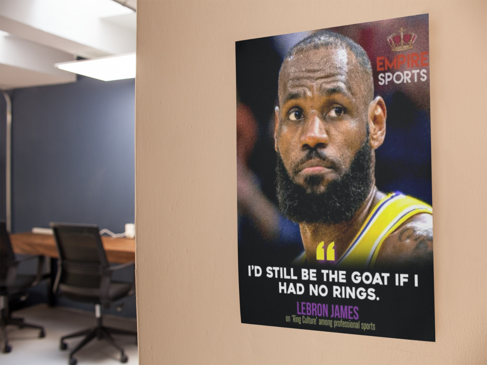 Basketball King GOAT Style Wall Vinyl Decal Poster Print Removable Adhesive