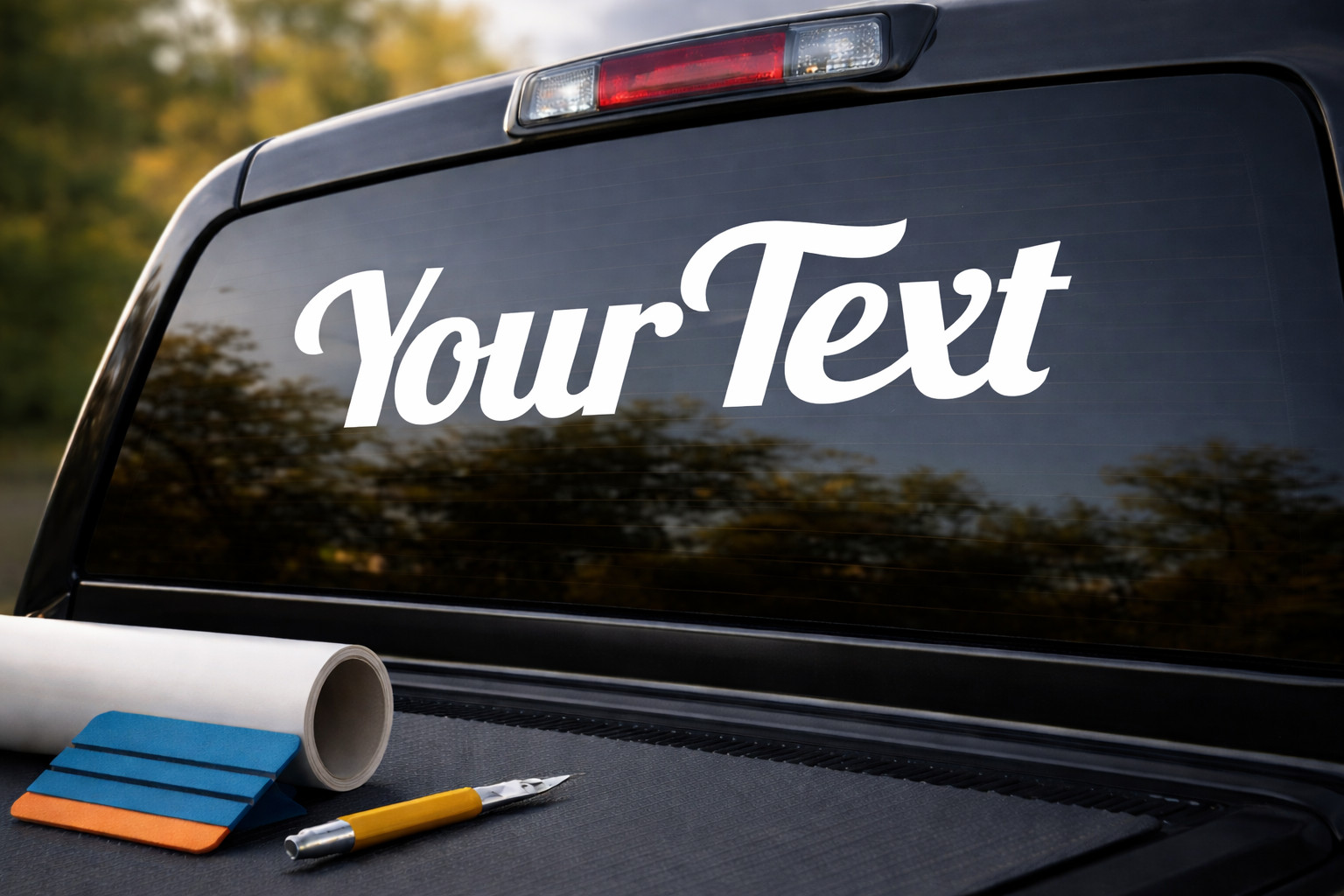Custom Text Vinyl Decal Sticker Car Window Bumper Name Lettering
