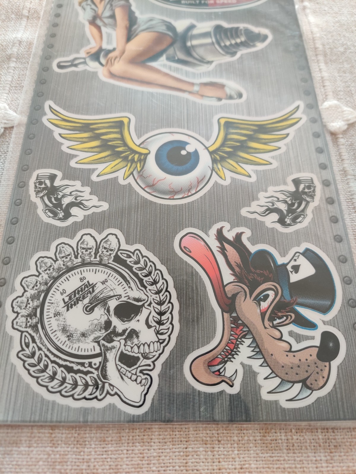 NEW LETHAL THREAT HOT ROD SERIES 13-PACK VINYL DECALS STICKERS SB37701