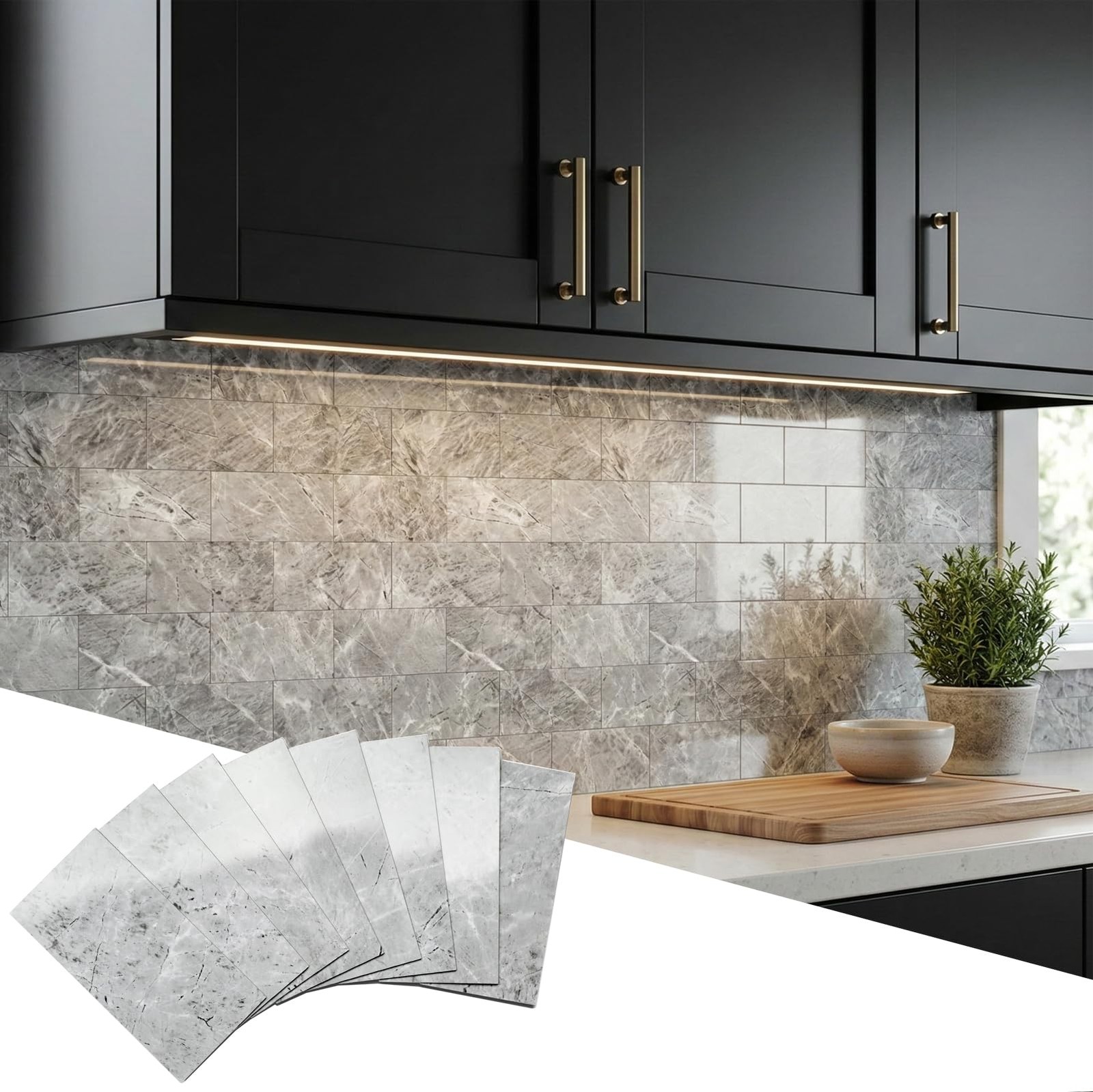 Yipscazo 2026 New Upgrade Peel and Stick backsplash 3 x 6 Inches, Backsplash …