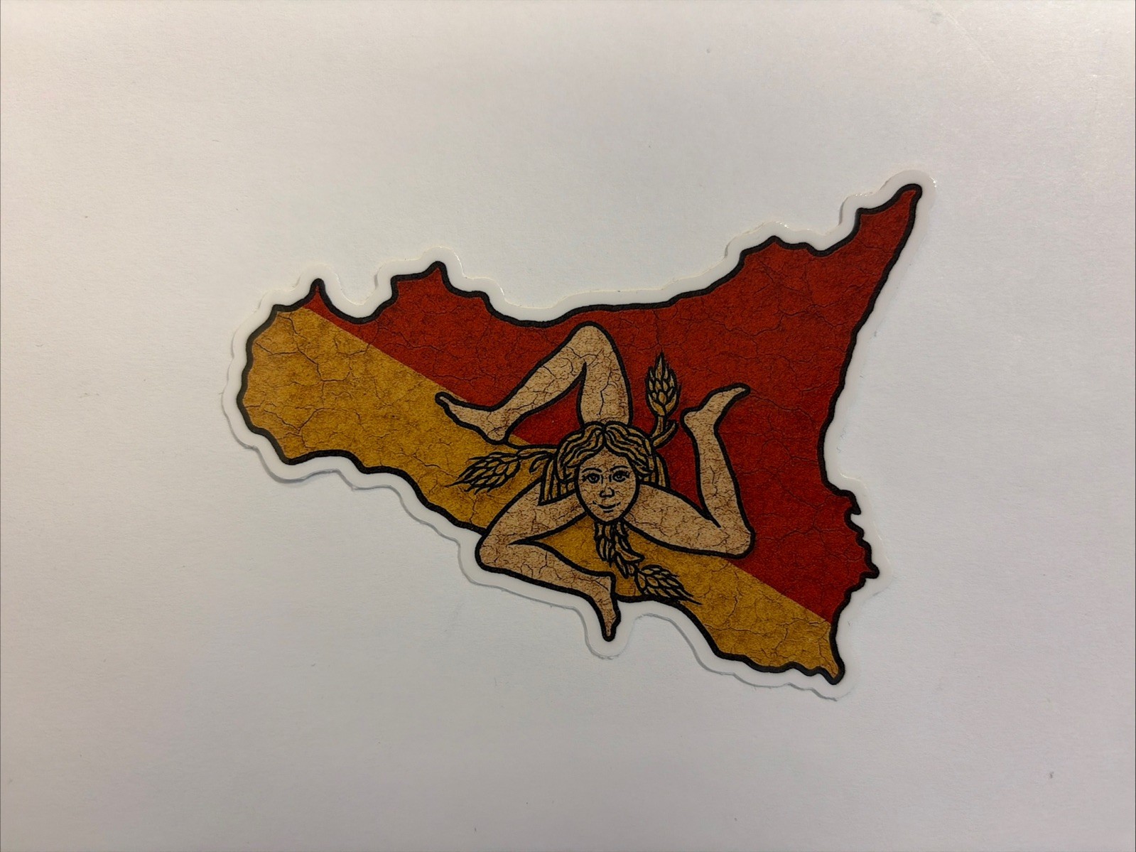 Sicily Sticker Rustic Distressed