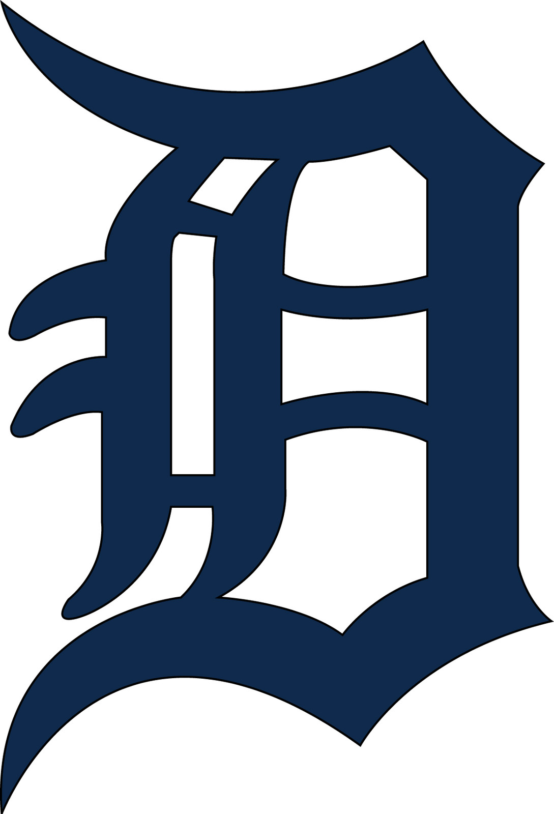 Detroit Tigers Old English D – Vinyl Decals Various Colors & Sizes!