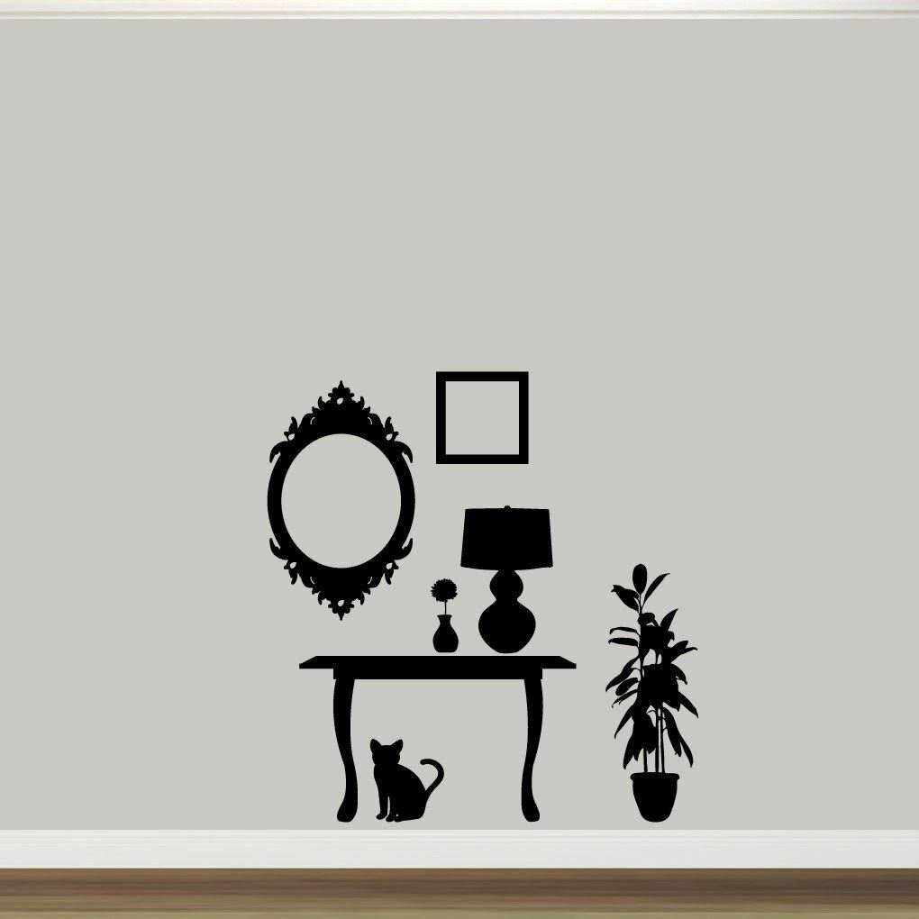 Furniture Silhouettes Wall Decal Set – Wall Accents, Living Room, Entryway, Art