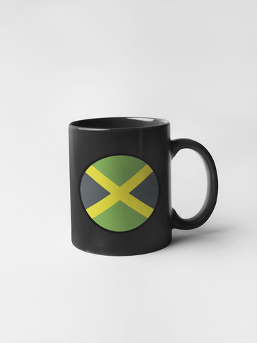 Jamaica Flag Circle Sticker Decal