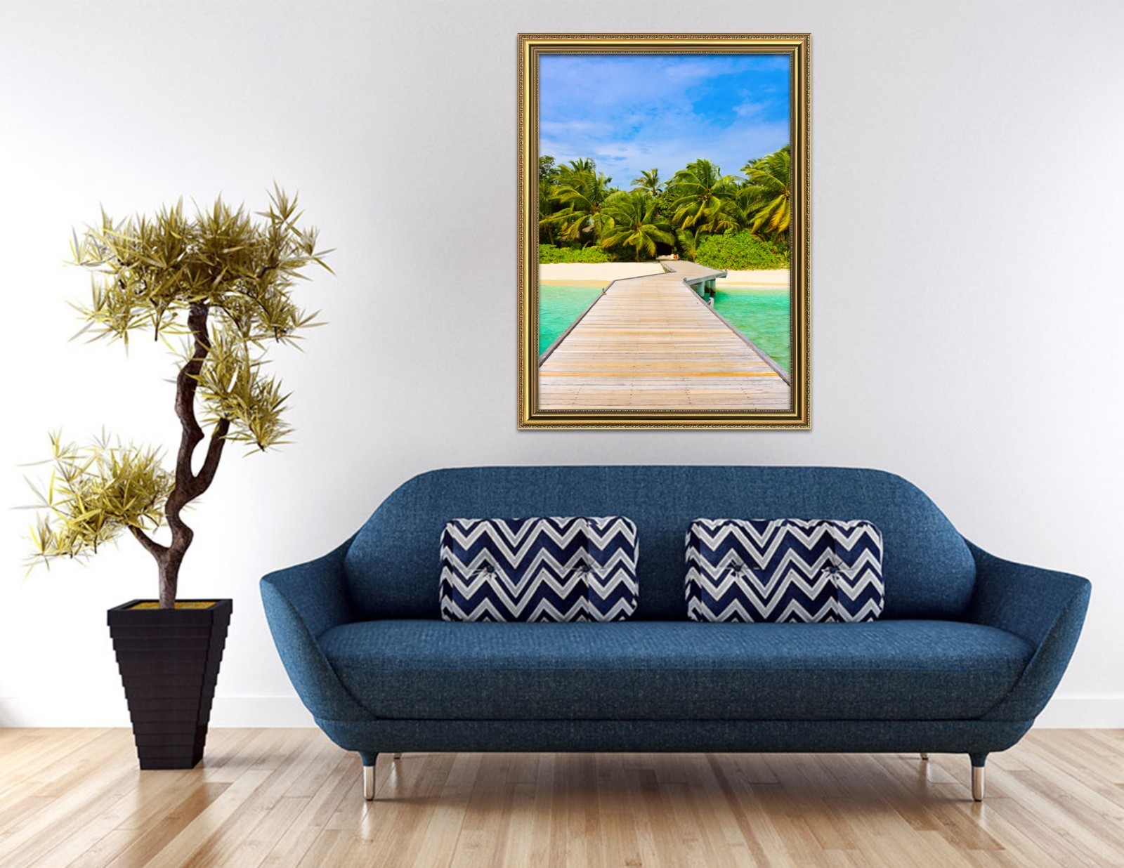 3D Coco River Bank 685 Fake Framed Poster Home Decor Print Painting Unique Art