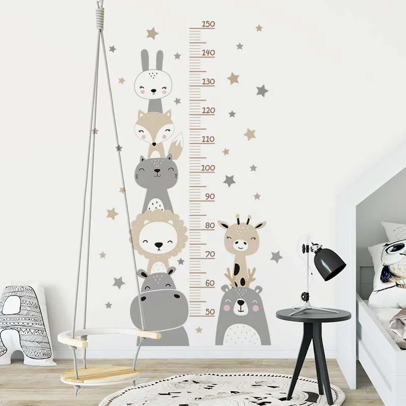 Cartoon Smile Smiling Cute Happy Face Animals Animal Unisex Stickers Top Art