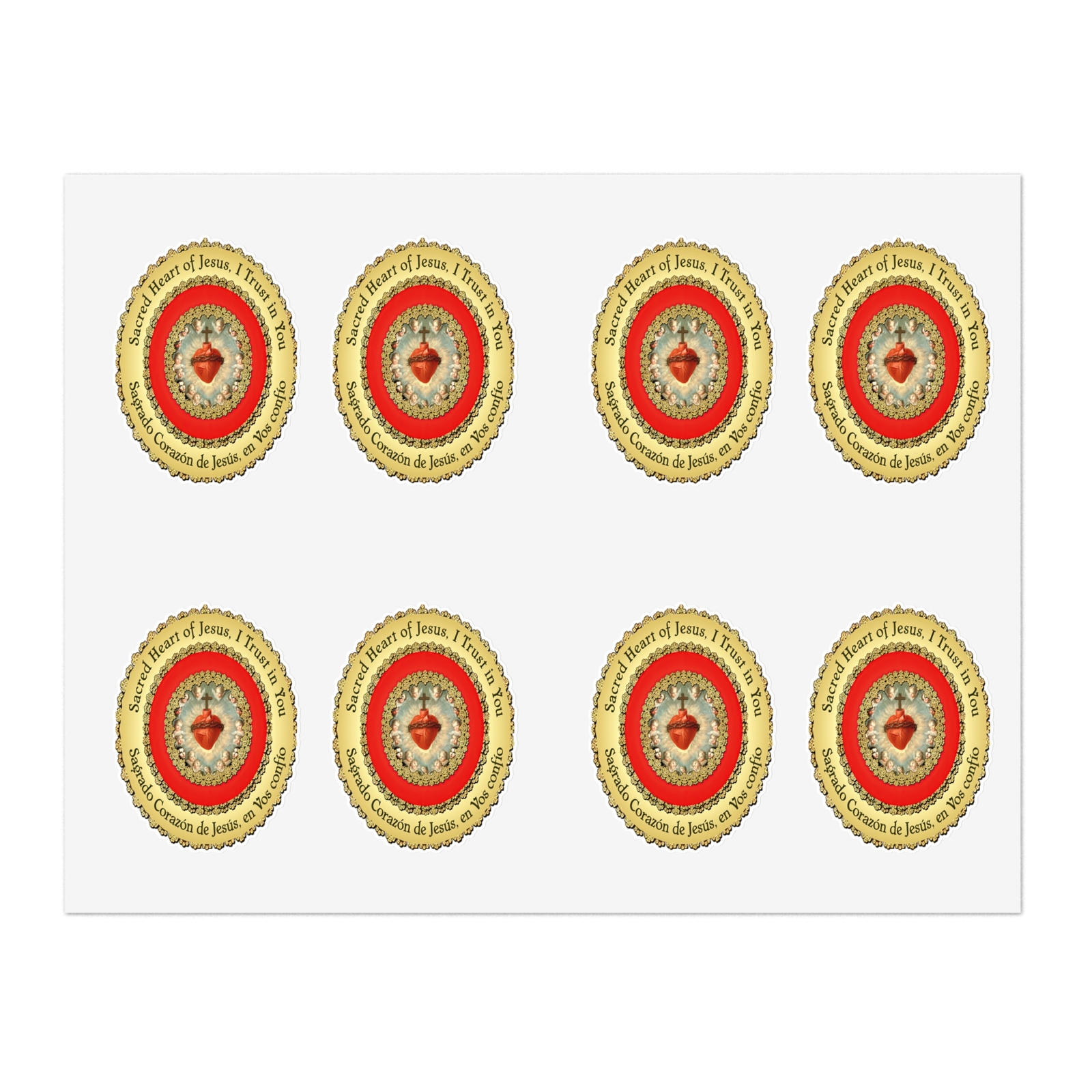 Sacred Heart of Jesus Catholic Sticker Sheets – Scrapbooking, Planners