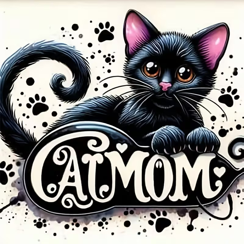Cat Mom Sticker Decal Laptop Wall Mirror Cup Tumblr Locker Bin