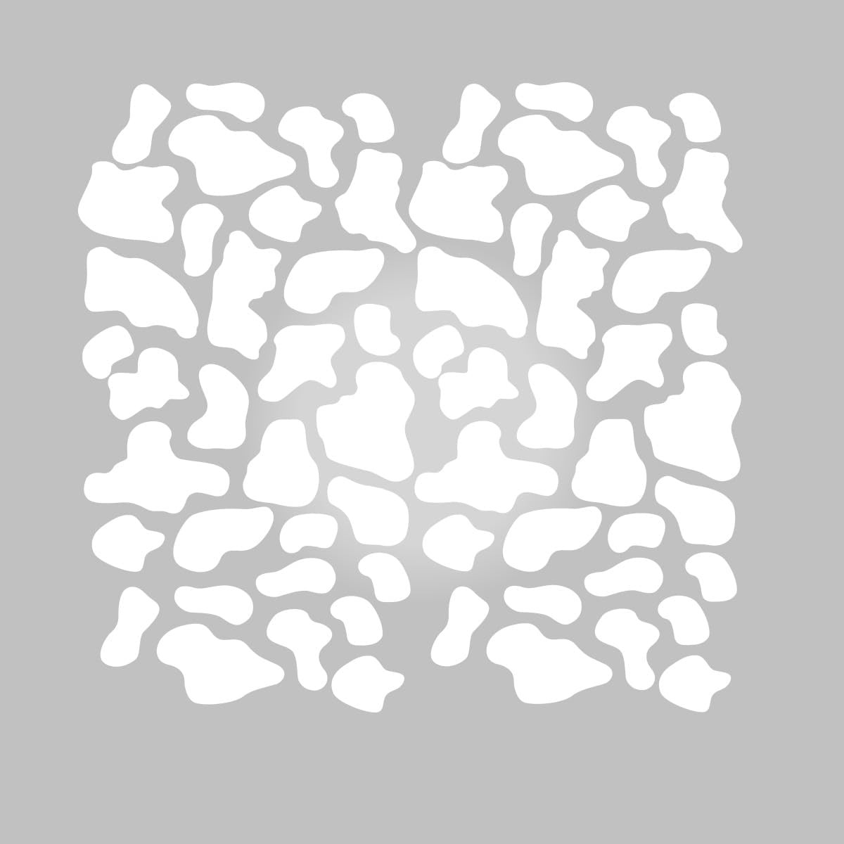 Set of 64 Vinyl Wall Art Decal – Cow Pattern – Cows Spots Adhesive Stickers A…