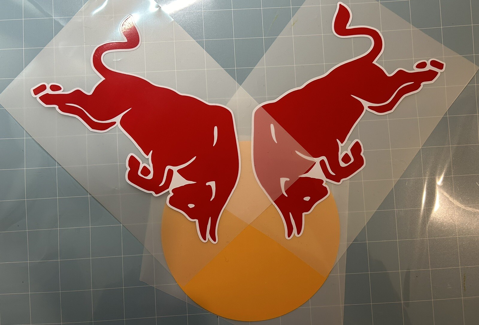 two bulls right and left vinyl Decals stickers motorcycle, cars