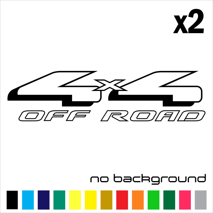 (2) 4×4 Off Road Sticker Vinyl Decal Ford F150 Truck Bed Super Duty Colors Fx4