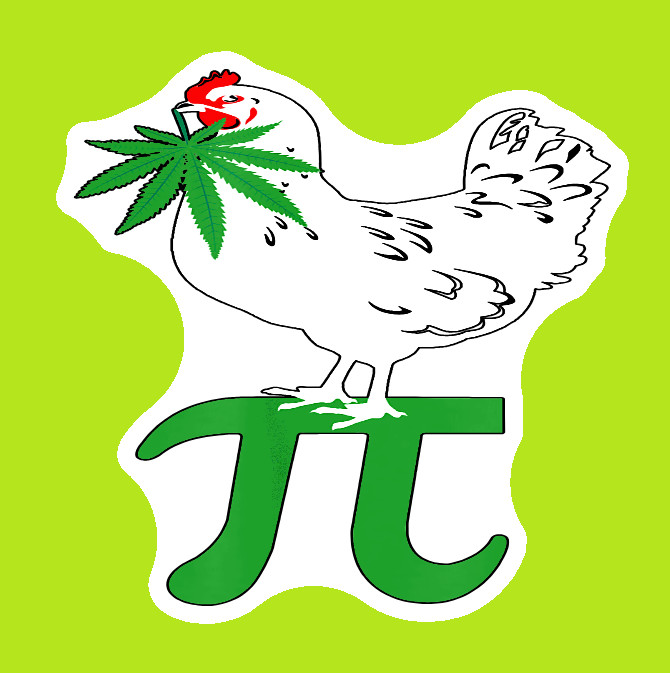 Chicken Pot Pie Weed Decal Weatherproof Stickers UV Safe Durable Added Vinyl Top