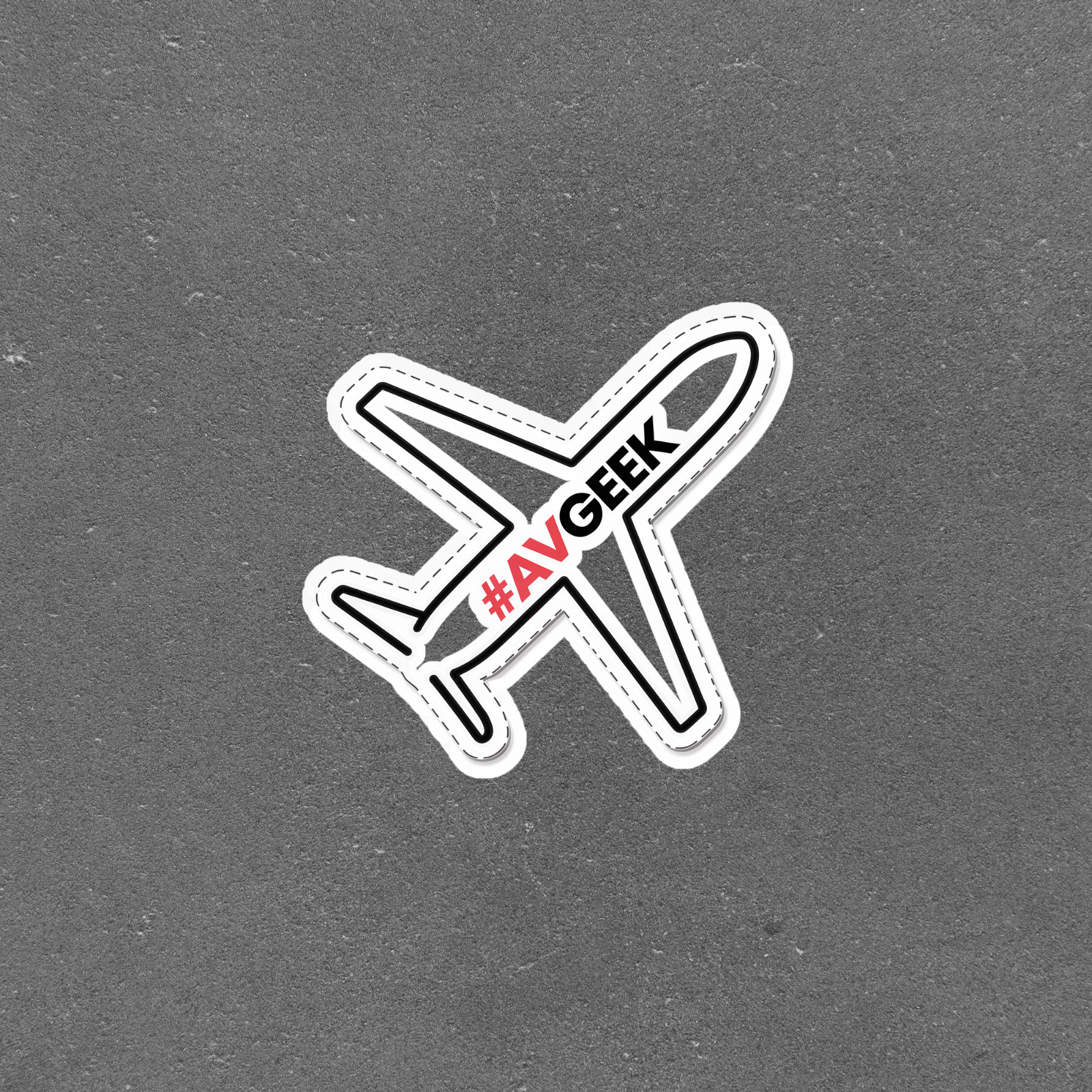 Airplane Aviation Geek Hashtag Sticker Decal for Pilots Enthusiasts #5671