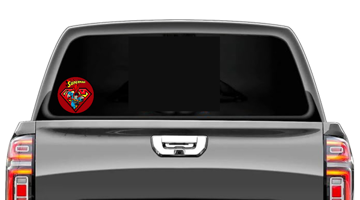Superman (Red) – 4" Vinyl Decal Sticker Car Cooler Laptop Truck Smoker Trailer
