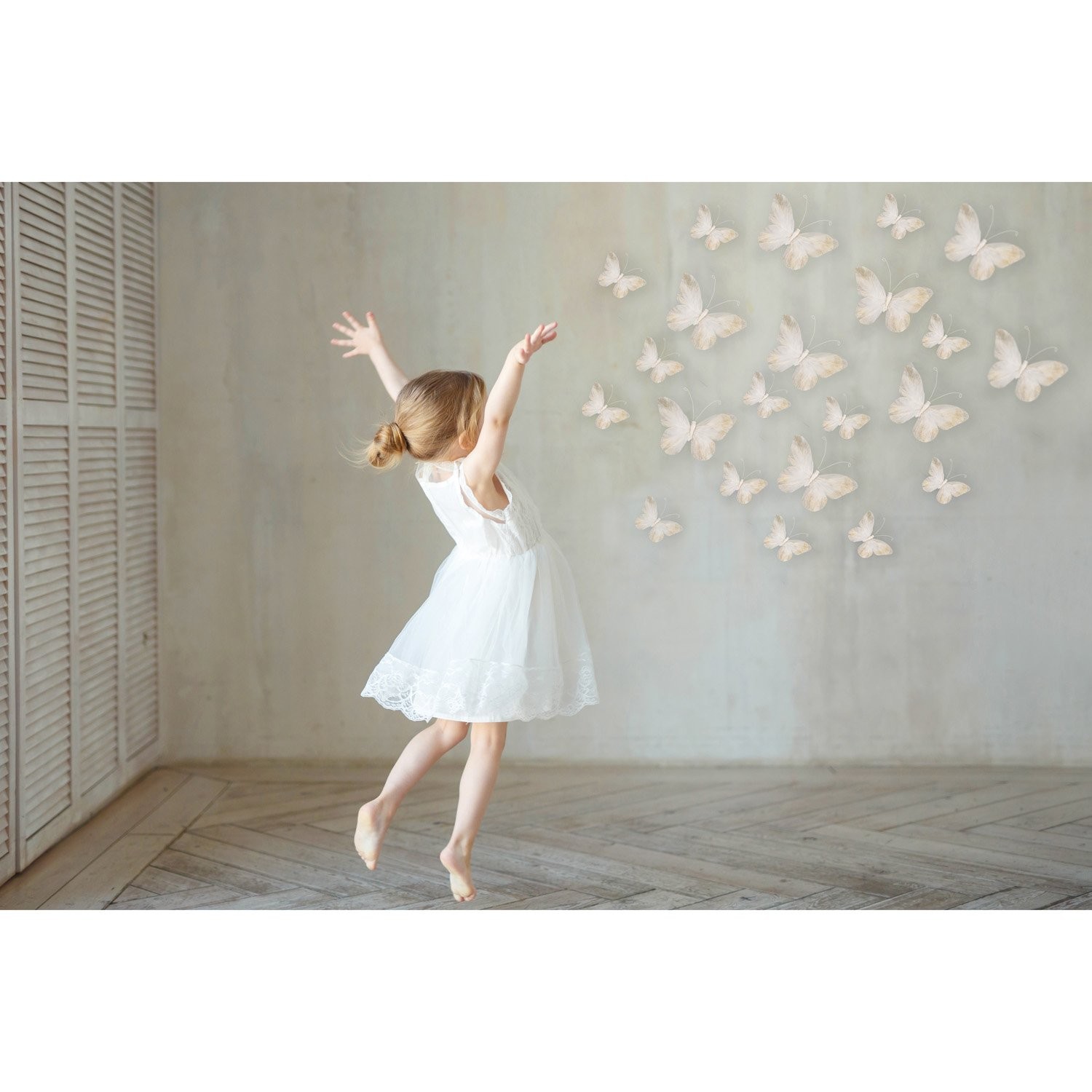 Butterfly Wall Decorations Premium Quality Real Feather 3D Wall Decals Girls …