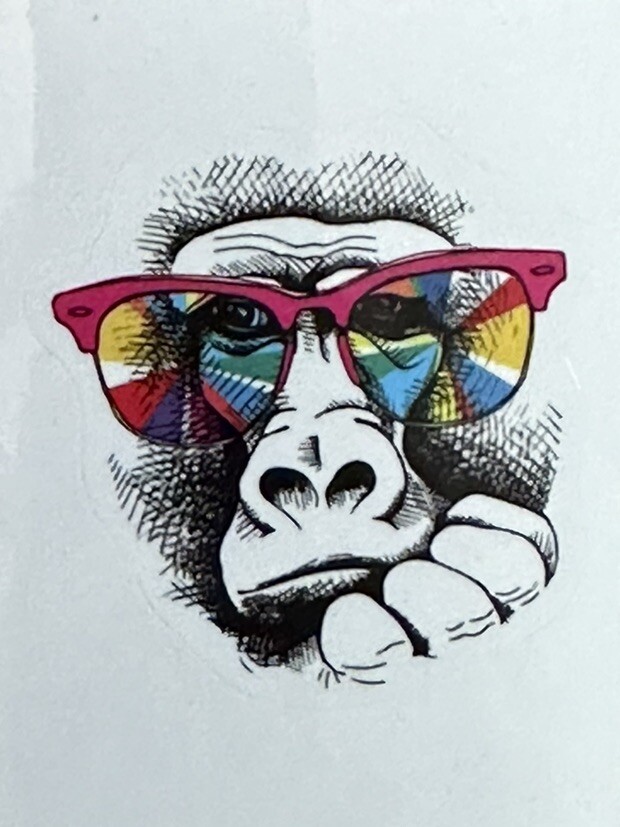 PONDERING LIFE ~ Small Vinyl Sticker – (1.75in x 1.5in)