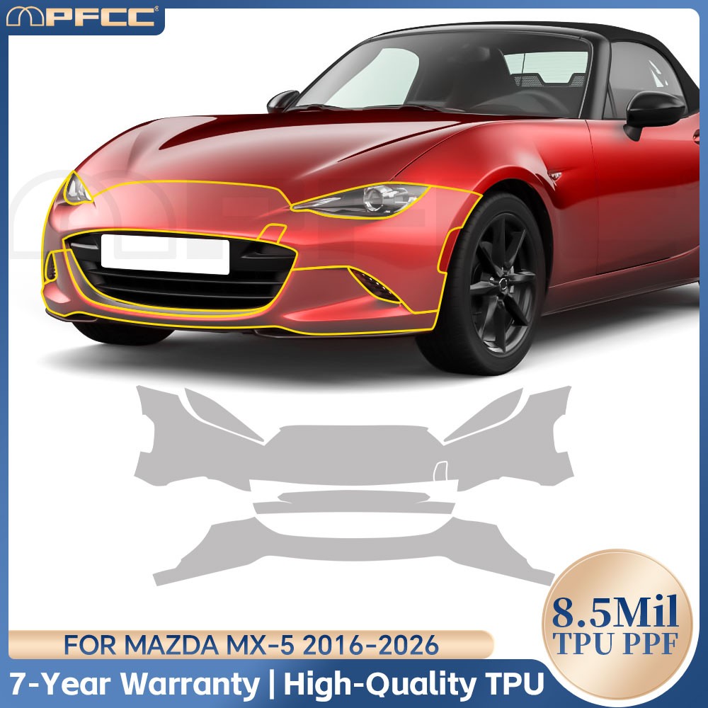 For Mazda MX-5 MX5 2016-2026 Precut Kit Paint Protection Clear Film PPF Full Car