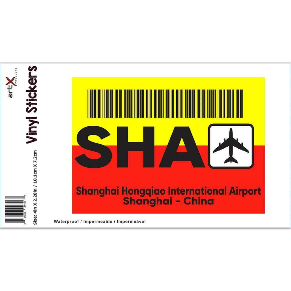 Gift Sticker : China Shanghai Hongqiao Airport SHA Travel Airline Pilot AIRPORT