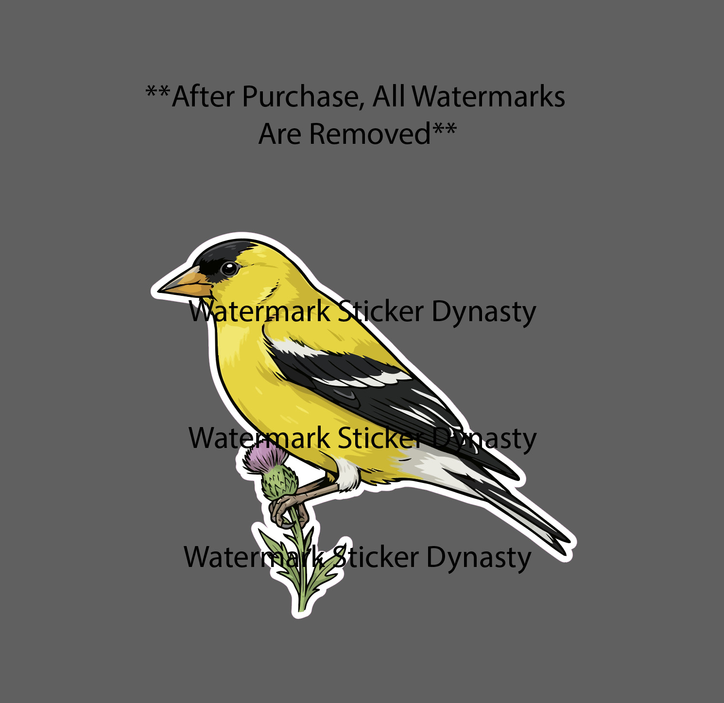 American Goldfinch Sticker Waterproof Decal Bird Outdoor Wildlife Birds Gift NEW