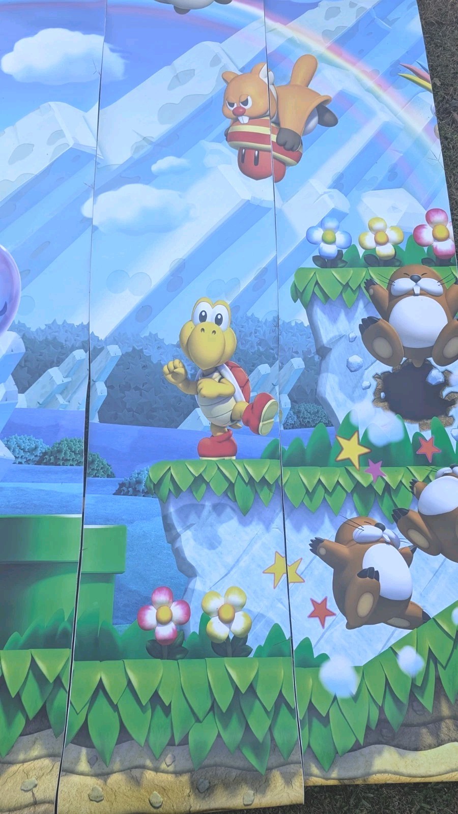 Super Mario Bros 13 Ft X 8 Ft Peel Vinyl Wall Decals Nintendo Mario Game Room,