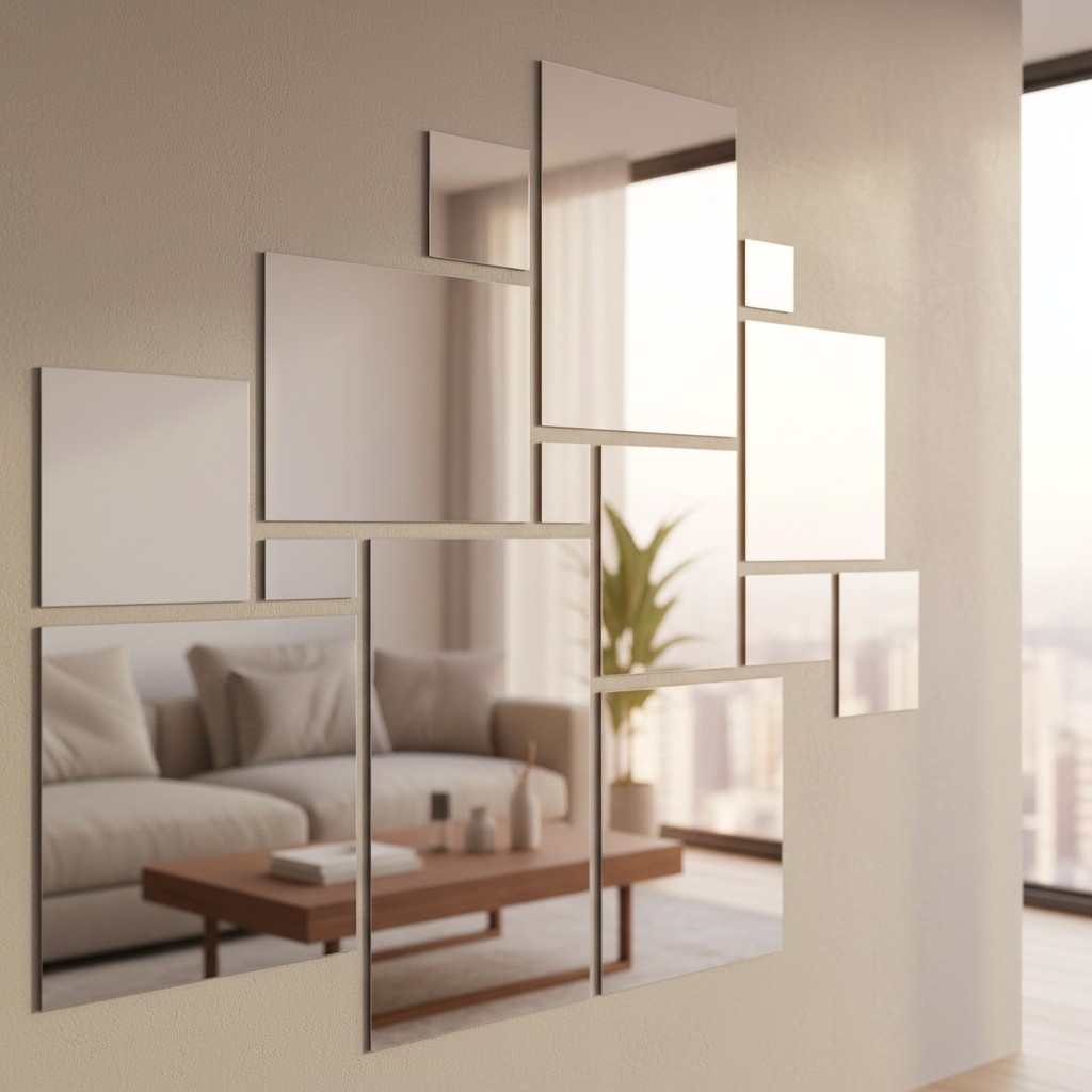 Reflective Flexible Mirror Stickers – 6 x 9 Inches, Perfect for Home Decor