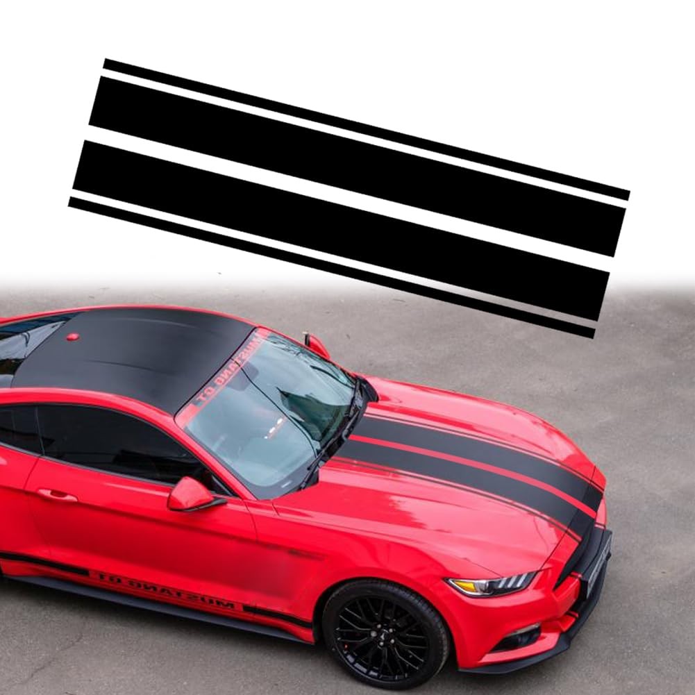 Car Hood Stripe Sticker Universal Auto Racing Stripes Body Side Decal Vinyl S…