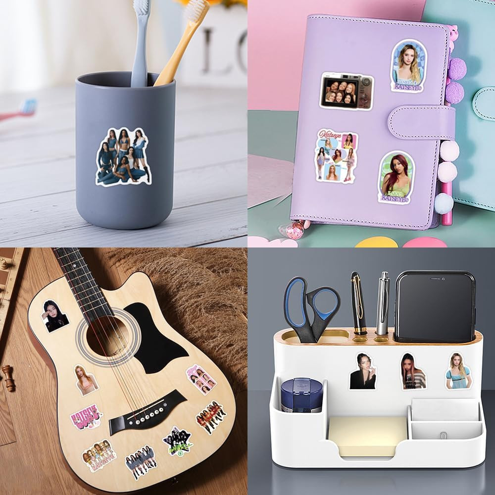 120 PCS KATSEYE Stickers, Waterproof Vinyl Pop Korean Girls Stickers for Laptop
