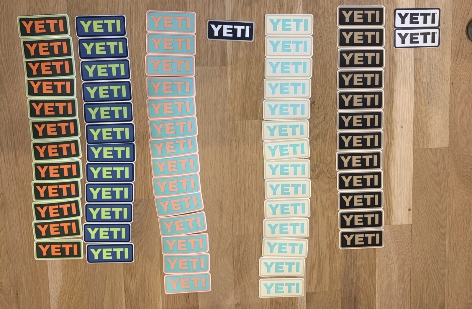 yeti stickers lot of 67 and Yeti cup/can Collectible