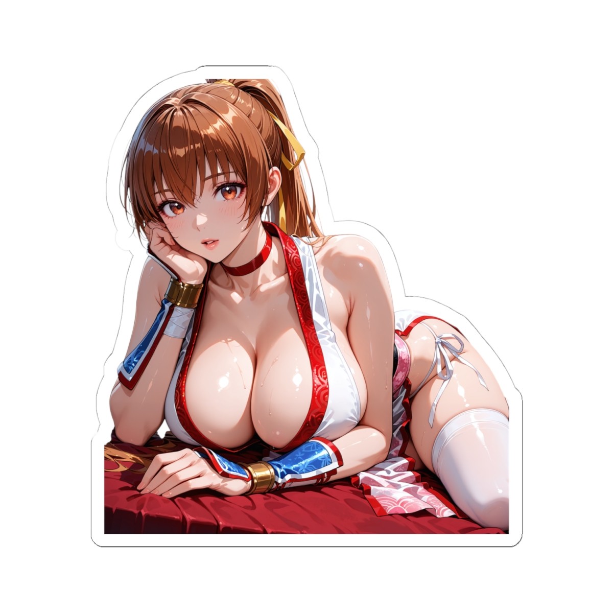 Cute Anime Waifu Sticker (BuyMoreFromMyShopSaveMore) Kasumi Fan Art