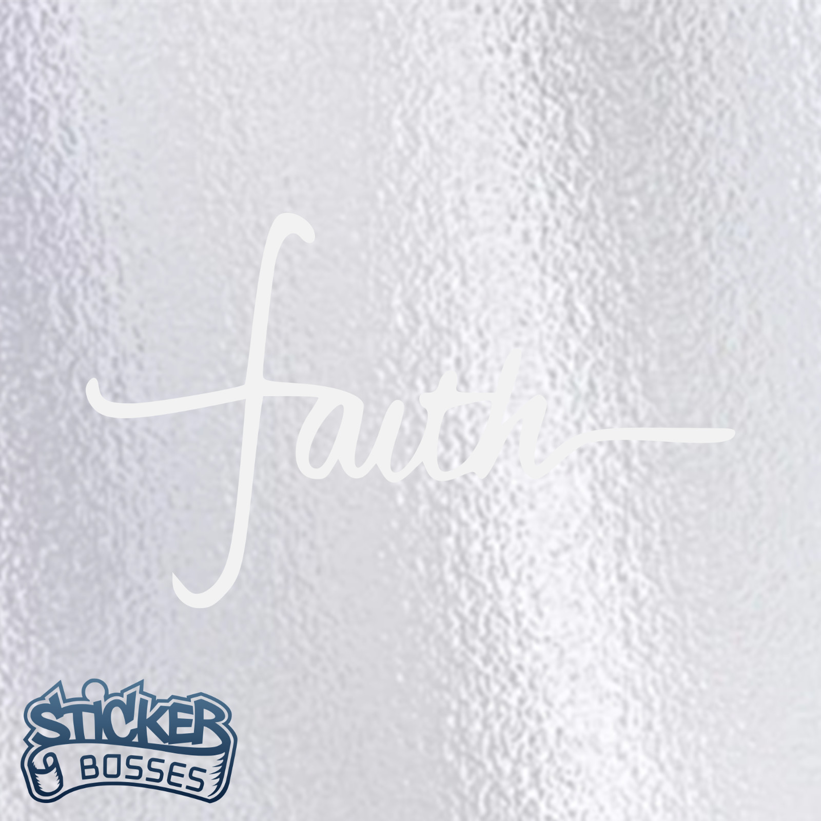 Faith Script Cursive Vinyl Decal Sticker Car Window Christian