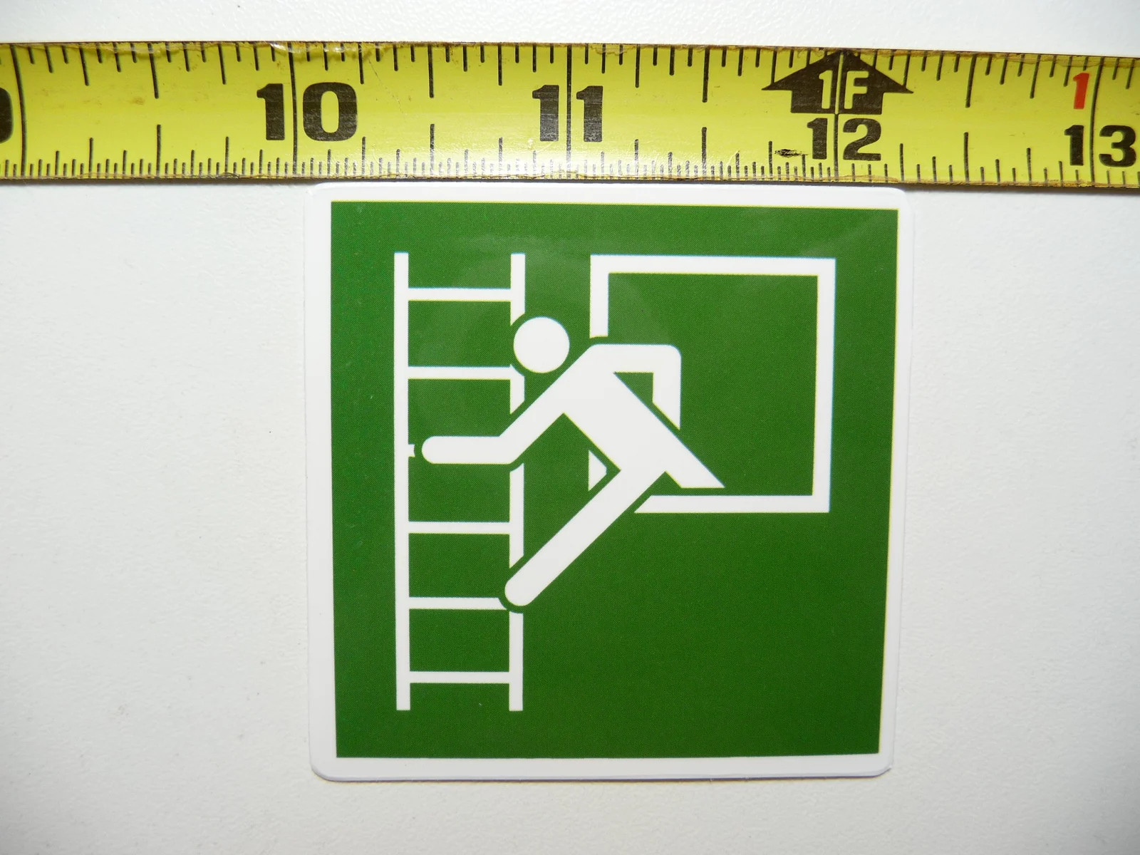 FIRE EMERGENCY ESCAPE LADDER SMALL STICKER DECAL FUN FUNNY SCRAPBOOKING NOVELTY