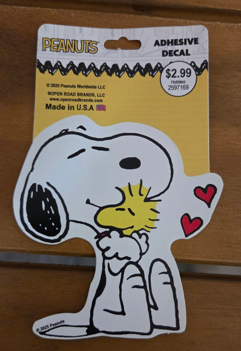 Snoopy sticker Peanuts, CUTE, Woodstock, decal, NEW
