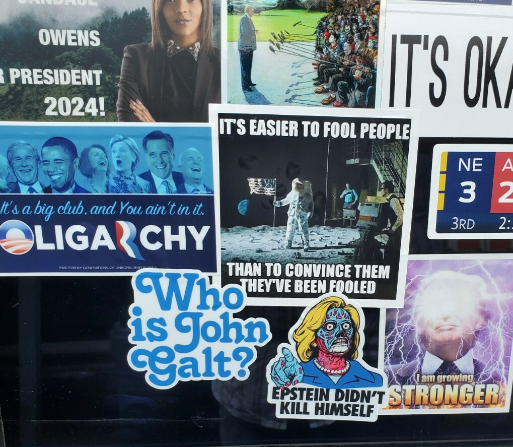 NASA MOON HOAX STICKERS