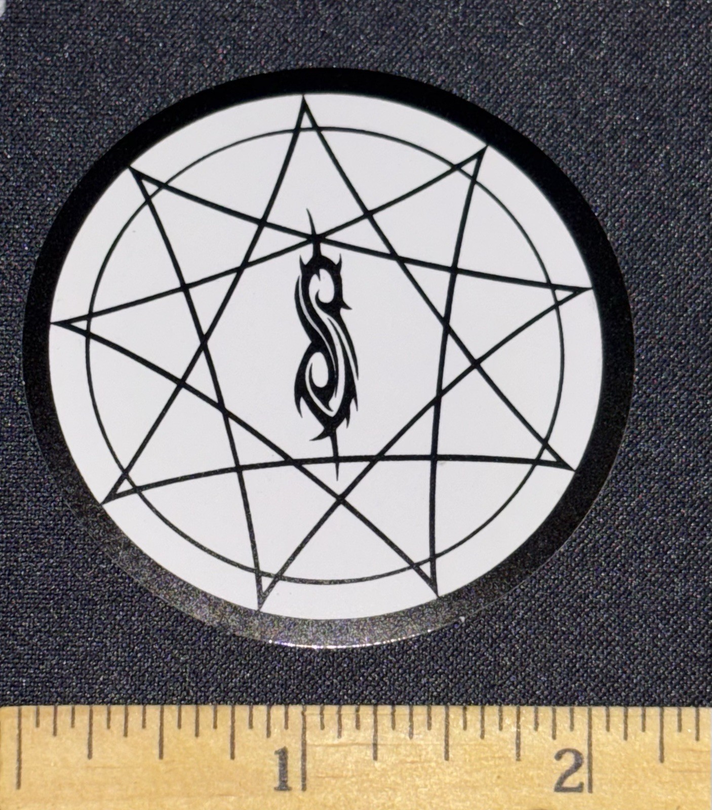 Slipknot Band logo Decal Sticker Black And White Fast Free US Shipping! 🇺🇸