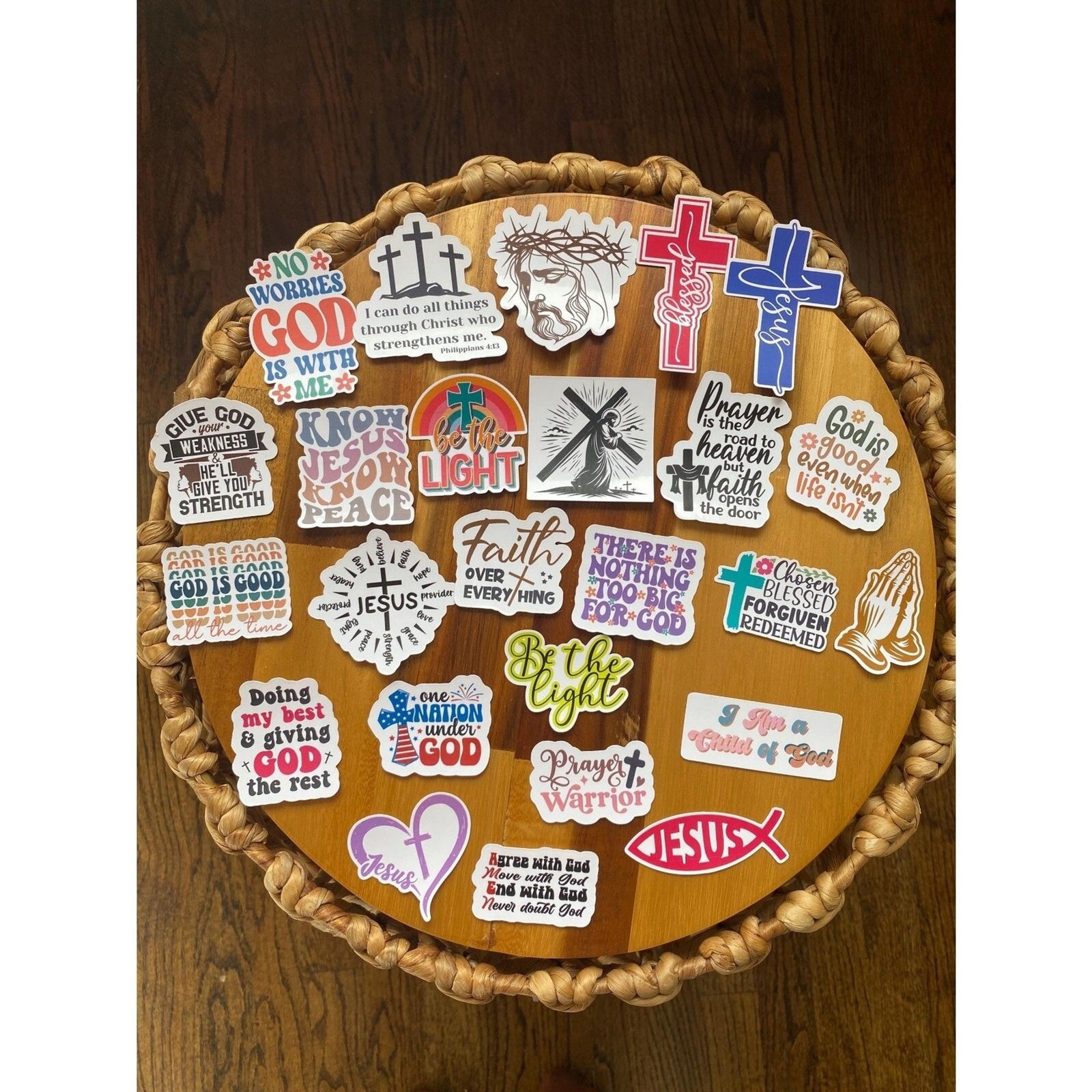 25 Waterproof Stickers Religious Sticker Set Christian Stickers Faith Stickers