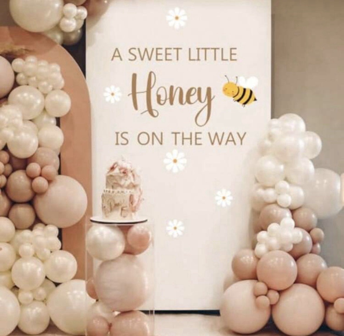 A Little Honey is on The Way Wall Decal,Bee Them Welcome Baby Shower Decor,Ge…