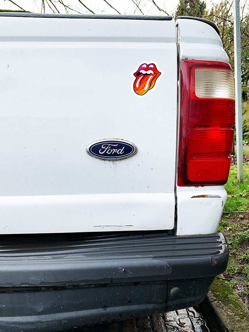 ROLLING STONE TONGUE Premiun Vinyl Sticker Decal Car truck laptop Mick Tongue