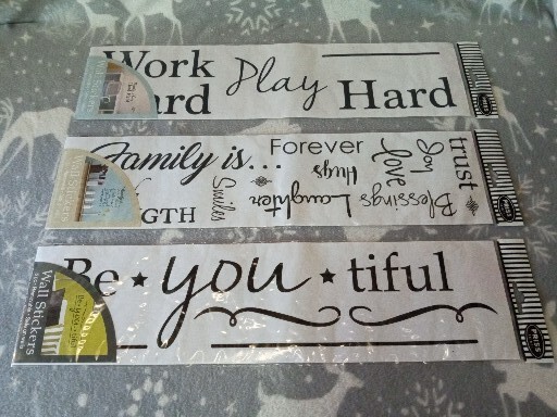 A Lot Of 3 Removable Inspirational Wall Stickers .
