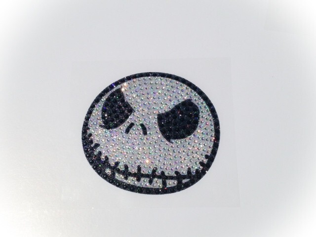 Nightmare Before Christmas Jack Skellington Rhinestone Decal Sticker