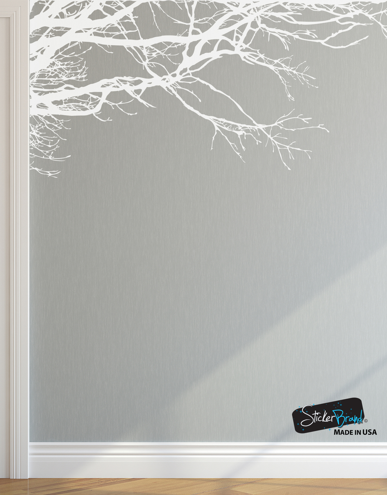Stickerbrand Vinyl Wall Decal Sticker Large Tree Top Branches for Nursery #444