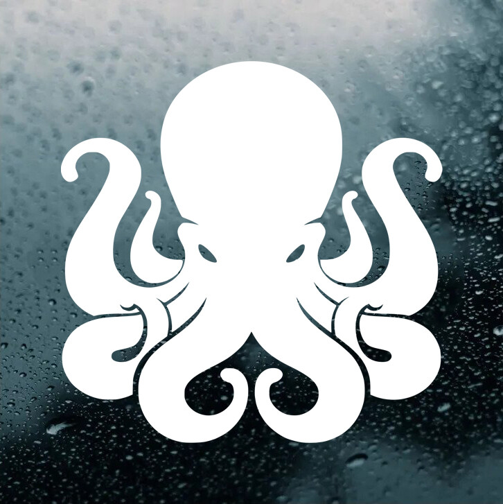 Octopus Vinyl Decal V2 – Kraken Cephalopod Tentacles – Die Cut Sticker