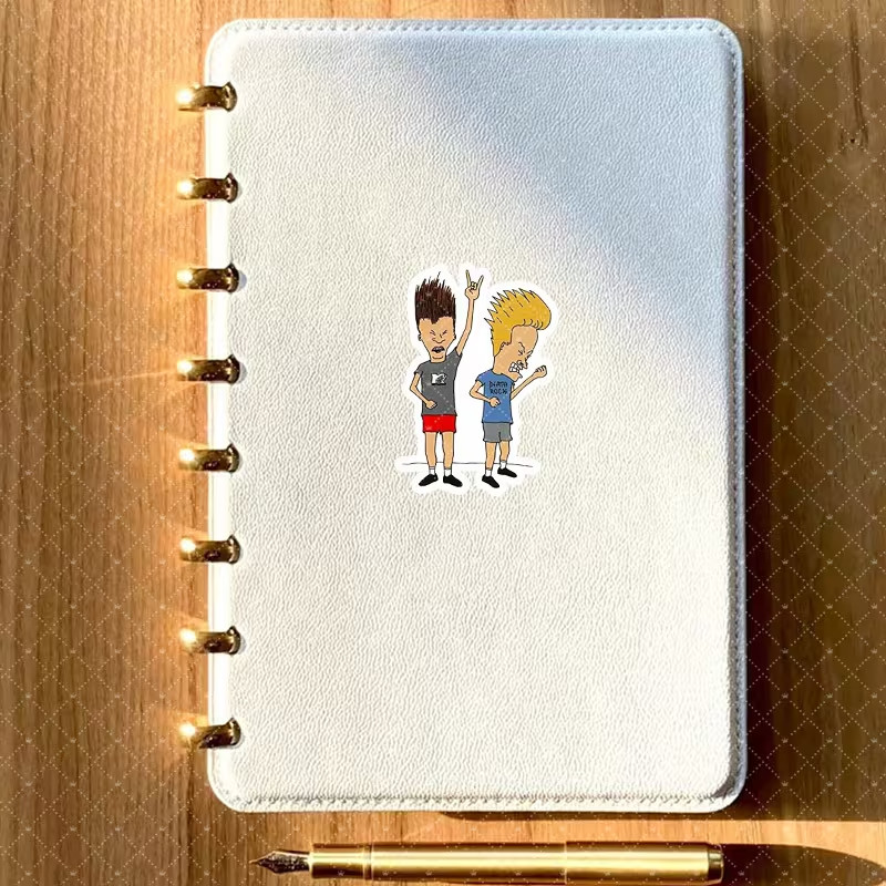 Beavis and Butthead Vinyl Sticker Decal, Self-AdhesiveSingle Use, Matte Finish,