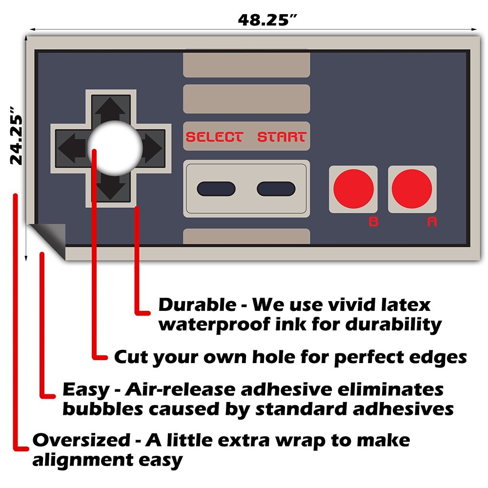 Game Controller Cornhole Wraps Stickers Cornhole Skins Cornhole Wraps for Boards