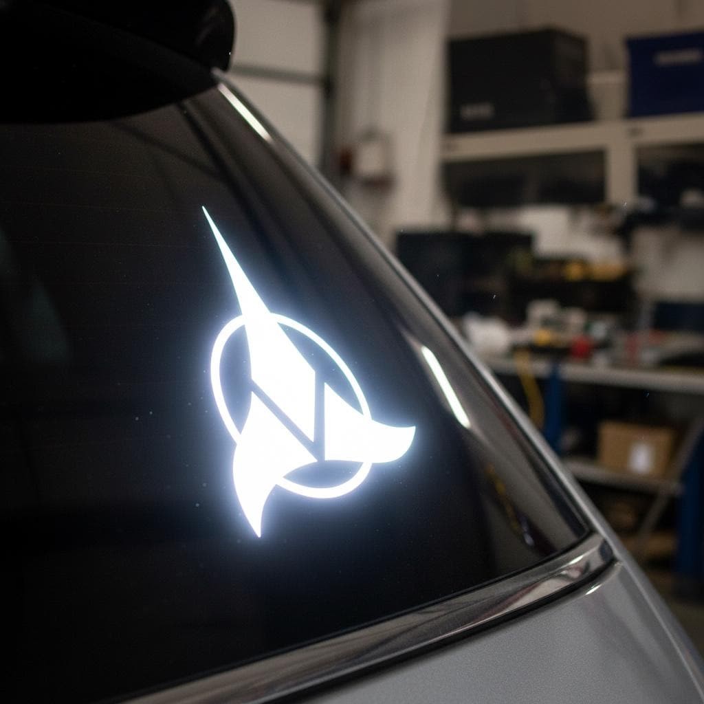 REFLECTIVE Klingon Vinyl Sticker 55+ colors for Cars Laptops Decal Sticker